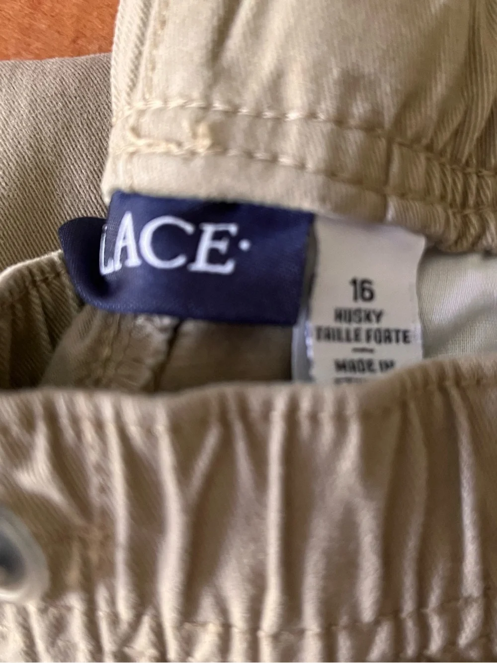 Boys 16 Husky Uniform Dress Pants Khaki